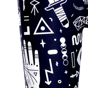 Leggings de cintura alta punk rock Harajuku para mujer, pantalones de entrenamiento de realce, fitness, sexy, estampado 3d, Witchy, talla grande - Product Image 4