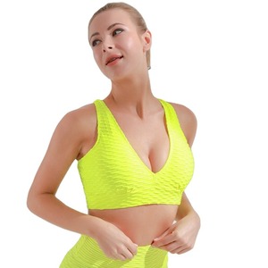 Custom <b>Ladies</b> Ribbed <b>sports</b> <b>bra</b> comfortable fitness <b>bra</b> for women - Product Image 5
