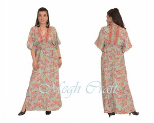 ชุดแม็กซี่เดรสชายหาดพิมพ์ลายดอกไม้,ชุดแม็กซี่เดรสแม็กซี่ชาวยิปซีชาวโบฮีเมียนชุดเดรสยาวมีโคนอส - Product Image 2