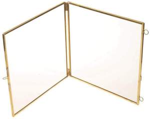 Marco de Fotos Colgante Vintage de Vidrio, Marco Decorativo de Metal y Vidrio para Decoración de Pared del Hogar - Product Image 1