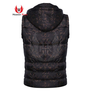 Chaleco de invierno personalizado para hombre, transpirable, Unisex, estilo informal, bombardero, sin mangas, ropa exterior acolchada de alta calidad - Product Image 3