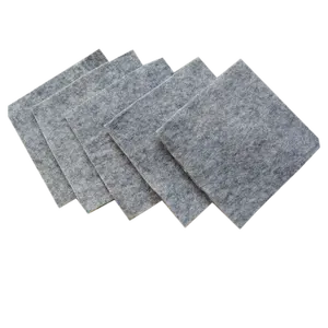 Dark Grey Wool Felt Sheets-15センチメートル