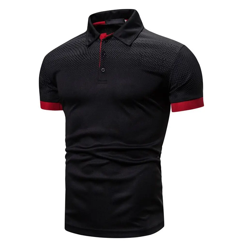 % 100% pamuk erkekler Golf Polo gömlekler özel işlemeli yüksek kaliteli Polyester erkekler süblimasyon gömlek