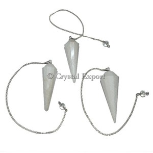 Grossiste de pendules en scolecite à 12 facettes : Pendules en scolecite à 12 facettes à vendre - Product Image 1