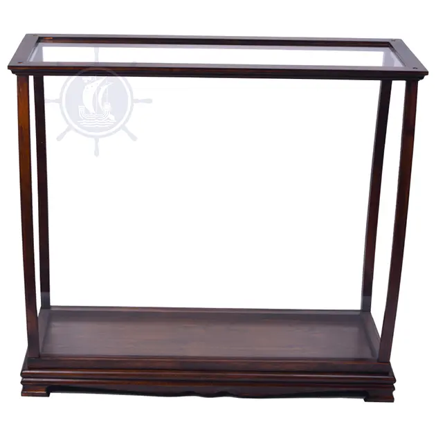 Houten Schip Model Hoge Kwaliteit Display Case Voor Midsize Tall Ship Klassieke Bruin