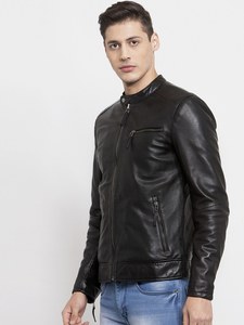 Servicio OEM Personalizado, Chaqueta de Motocicleta de Cuero Genuino para Hombre, Invierno, con Bordado Personalizable, Impermeable y Ecológica - Product Image 3