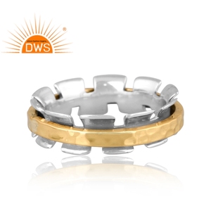 Handmade Fine Sterling <b>Silver</b> Unisex <b>Spinner</b> <b>Ring</b> For Women Jewelry For Women Gift For Her Dainty Collection - Product Image 2