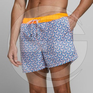 Pantalones cortos con impresión por sublimación para hombre, ropa masculina de secado rápido con logotipo personalizado - Product Image 5