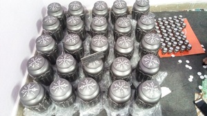 Urna de cremación negra de aluminio con corte de diamante de alta calidad, suministros funerarios para bebés de Brassworld India - Product Image 5