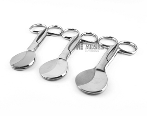 กรรไกรตัดสายสะดือแบบแมนนวลนำกลับมาใช้ใหม่ได้4 "ใบมีดคมสำหรับการผ่าตัดทางนรีเวชแบบกว้างโค้งแบนเรียบ - Product Image 3