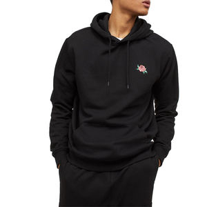 Classic Men's 100% Cotton Hoodies with Embroidered Custom Logo ODM Supply for <b>Winter</b> Solid Pattern and Hooded Collar - Product Image 3