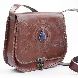 Flaunt Your Sling! Bag Made from Genuine Leather with Stone Embossed for Women & Girls Shoulder Bag Stylish Vintage look