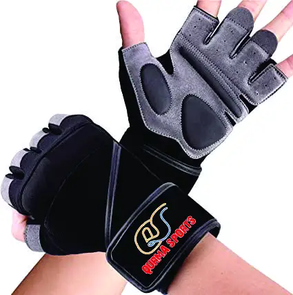 Custom Gym Sport Gloves Workout Wrist Straps Padded Weight Lifting Gloves