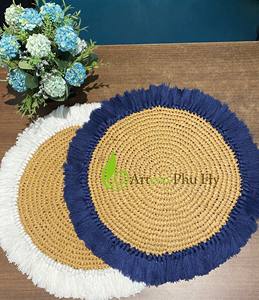 ที่รองหญ้าทะเลแบบย่อยสลายได้,แผ่นรองจานหญ้าทะเลทรงกลมแบบย่อยสลายได้ทางชีวภาพสำหรับเสริฟ - Product Image 5