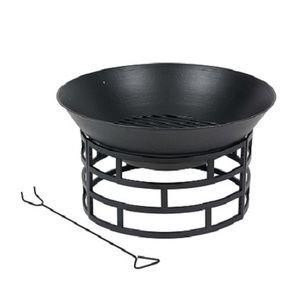 Brasero de hierro de calidad superior, color negro, con soporte, para decoración interior y exterior, a precios razonables. - Product Image 1
