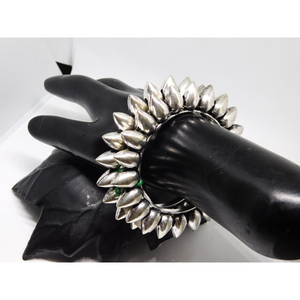 wholesale trending latest fashionable designer handmade silver oxidised kolhapuri <b>bangles</b> for girls and women - Product Image 1