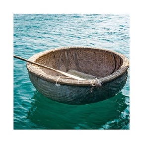 เรือกระด้งไม้ไผ่คุณภาพสูง กระด้งไม้ไผ่แบบดั้งเดิมของเวียดนาม กีฬาแบบดั้งเดิมของโลก - Product Image 1