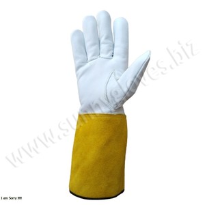 <b>Long</b> Sleeve Tig Welding <b>Gloves</b> Heat Resistant Leather Tig Welding Welder <b>Gloves</b> - Product Image 3