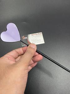 Espejo de inspección con logotipo personalizado negro mate recubierto de polvo de acero inoxidable en forma de corazón espejos para pestañas Lash Artists - Product Image 3