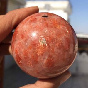 Esfera de Cristal de Piedra Solar Natural Pulida, Bola de Piedra Preciosa Curativa - Product Image 4