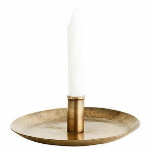 Shiny Gold Brass <b>Taper</b> <b>Candle</b> Holder Handmade Embossed Iron <b>Candle</b> Stand for Home Decoration and Christmas Occasions - Product Image 3