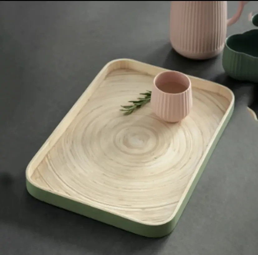バンブーテーブルウェア正方形の形ECOフレンドリーな製品バンブーテーブルウェア高品質の家の装飾競争力のある価格
