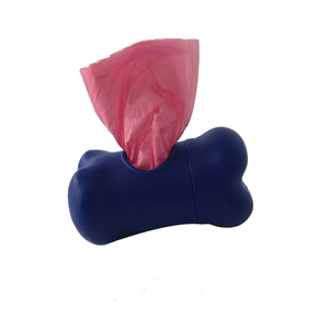 Distributeur de déchets pour petits chiens avec rouleau de sacs en plastique jetables conçu pour un sac à gousset latéral facile à ramasser - Product Image 3