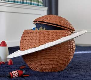 High Quality Best Selling Seagrass Storage <b>Basket</b> Bin for Kids Saturn Shaped Storage From Vietnam - Product Image 2