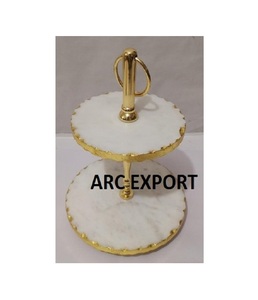 Exhibidores de Pasteles de Lujo con Pedestal y Base de Latón, Venta al por Mayor, Novedad, Decoraciones para Bodas, Exhibidores de Pasteles OEM en Oferta - Product Image 4