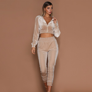 High Quality Custom Logo Zipper Track SweatSuit Men's Private Label Jogger Set Gym Sportswear Sweatsuit <b>Jogging</b> <b>Suit</b> - Product Image 2