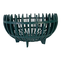 Pot rond noir Folin pour orchidées, pots en plastique PP 300x165 pour jardin, maison, pépinière GL-B30, vase à fleurs de style zen asiatique suspendu