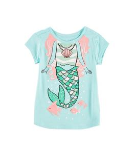 Camiseta Personalizada para Bebé Niña, 100% Algodón, Ecológica, Antiencogimiento, Antibolitas, Cuello Redondo, Manga Corta, Informal, Servicio OEM - Product Image 2