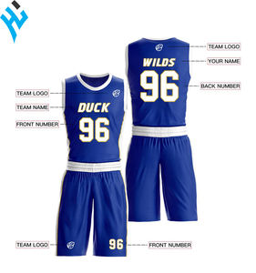 Uniforme de basket-ball au Design Unique personnalisable, ensemble d'uniformes avec figurine sublimation - Product Image 2