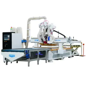 Atc nesting software automatic tool changer wood cnc router center machines with drill head and saw for furniture production