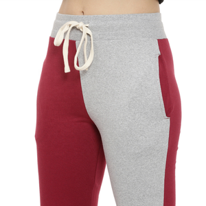 Pantalon de fitness pour homme et femme, surpiqûres en blocs de couleurs, pantalon de jogging décontracté pour le sport - Product Image 5