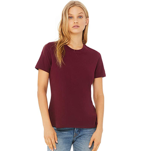 Bella Canvas-Camiseta holgada de manga corta para mujer, Camisa de algodón con tu logotipo, Color marrón, 6400 - Product Image 1