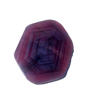 6.2 克拉天然特拉奇红宝石 AA 级红紫色裸石，切片和层状，具有六芒星效果 - Product Image 2