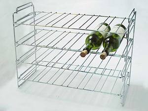 4-Tier Matte Black Coating Metal <b>Wine</b> Display <b>Rack</b> - Product Image 3