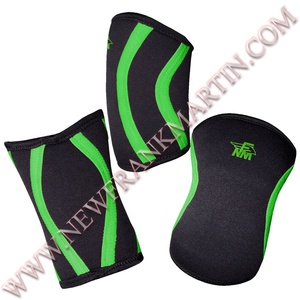 Rodilleras de gimnasio de neopreno de diseño personalizado NFM de 5mm y 7mm de grosor para levantamiento de pesas en cuclillas para Crossfit y entrenamiento físico OEM ODM - Product Image 1
