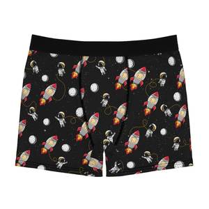 กางเกงบ็อกเซอร์และกางเกงในชายพิมพ์ลายบิตคอยน์สุดเซ็กซี่ OEM ขายดี ระบายอากาศได้ดี ผลิตด้วยเทคนิค Sublimation - Product Image 1