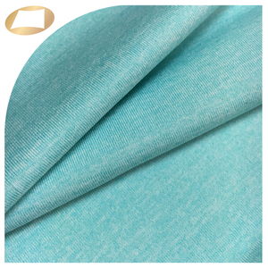 Blue melange color quick dry spandex polyester wicking fabric for sports bra - Product Image 5
