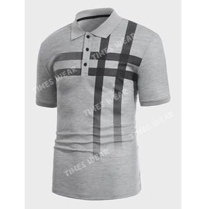 Venta al por mayor 100% algodón de los hombres de impresión a cuadros para Polo/camiseta de verano prendas antiarrugas hechas de tela de Jersey - Product Image 1