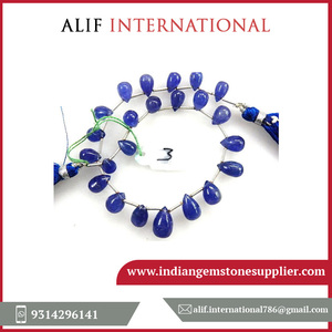 Perles en Tanzanite Bleue de Haute Qualité, Facettées, en Forme de Larme, Briolette, Perles Libres, Petites Perles en Gros pour Bijoux - Product Image 2