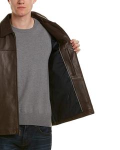 Chaqueta Cortavientos de Cuero Vacuno para Hombre, Impermeable, Resistente al Viento, Transpirable, con Cremallera, Personalizable, para Invierno y Actividades al Aire Libre - Product Image 5