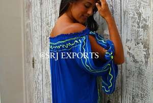 Midsummer Factory's Best Trendy Girls Mini <b>Dress</b> <b>Strapless</b> Floral Embroidery Mirror Work Lace Boho Hot Embroidered Cover Tassel - Product Image 4