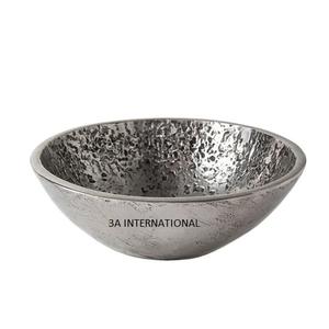 Grand bol en aluminium à texture unique pour le marketing, la restauration à domicile et à l'hôtel, vaisselle, bol à popcorn, vaisselle de cuisine - Product Image 1