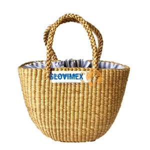 Women's Shoulder Tote <b>Bags</b> Purse Women Rattan Seagrass Water Hyacinth StrawTrendy for Your Girls From Vietnam - Product Image 1