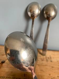 Elegant Gold Dessert Serving Spoon Set PVD Coated Flatware with Engraved Handle Ideal for Weddings <b>Tabletop</b> & Kitchenware - Product Image 5