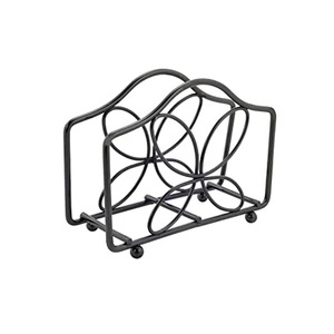 Support de papier de mouchoirs en fil métallique, de luxe et Design unique, noir, personnalisé, offre spéciale et de haute qualité - Product Image 1