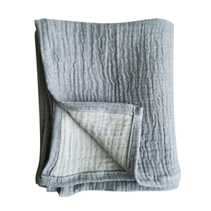 Muslin Kids Trẻ Em Ném Chăn 100X100 Cm-40X40 Inch Từ Nhà Máy Bông Nguyên Chất Sang Trọng Nhăn Nheo - Product Image 1